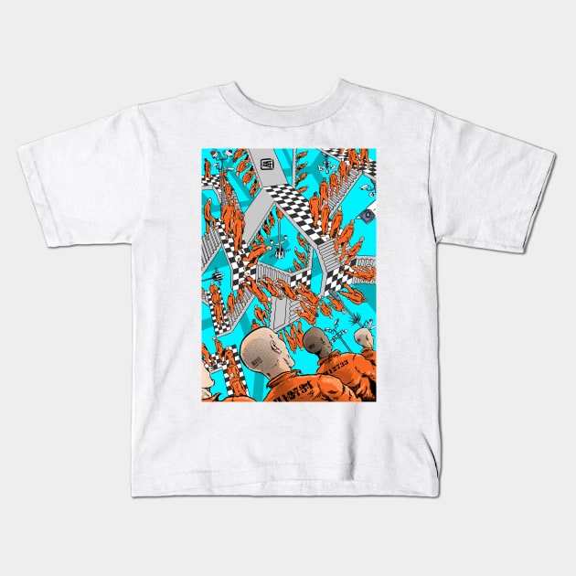 Conformity Kids T-Shirt by matjackson